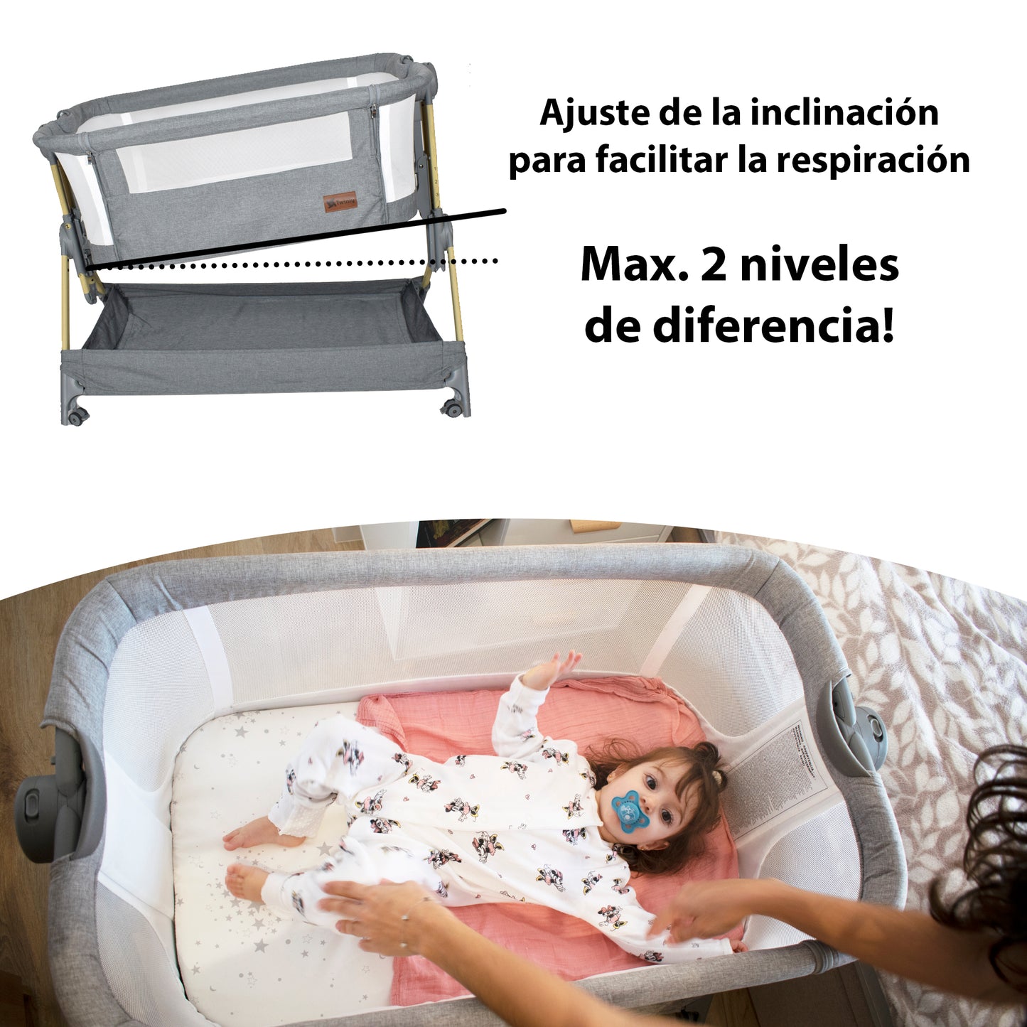 Minicuna Colecho Plegable Comfortly de Twinly