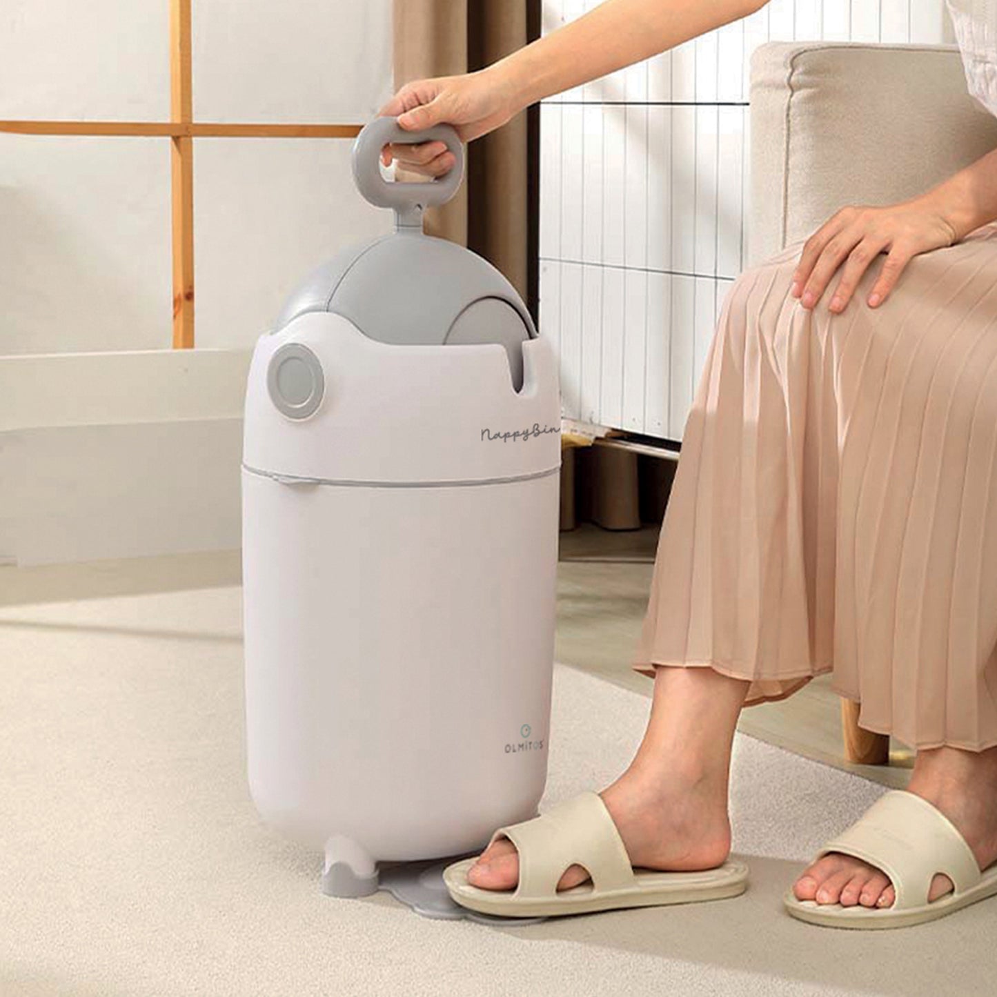 Cubo para Pañales con Sistema Antiolor NAPI de Olmitos