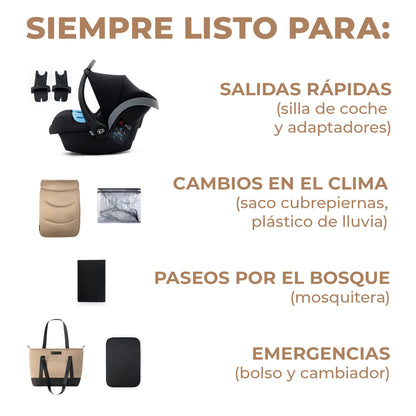 Carrito de bebé 3 piezas PRIME 2 (Chollomania)