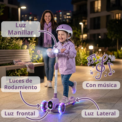 Patinete Infantil de 3 Ruedas con Asiento Rover de Twinly