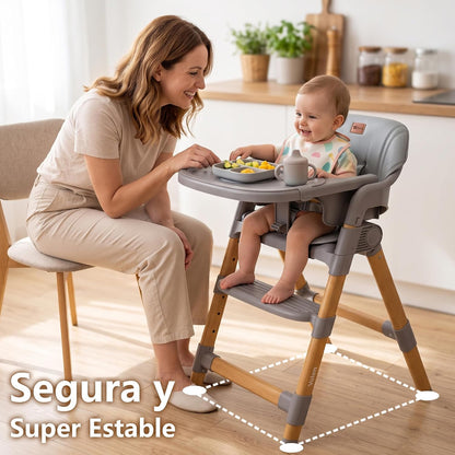 Trona Evolutiva 2 en 1 Valen, Convertible en Silla Infantil de Twinly