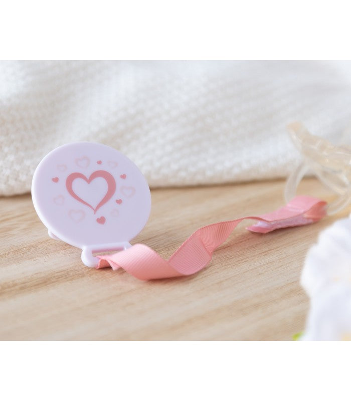 Pinza Sujetachupete Corazón/Estrella/Gatito de Kiokids