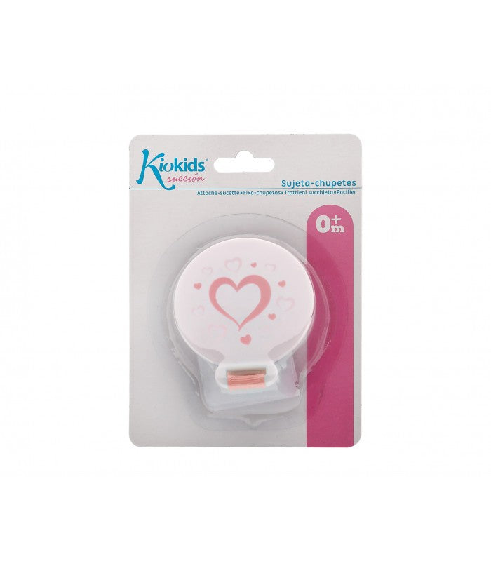 Pinza Sujetachupete Corazón/Estrella/Gatito de Kiokids