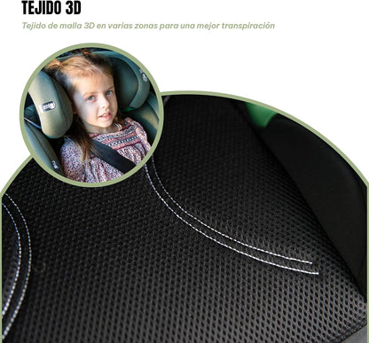 Silla de Coche i-Size 100-150 cm con ISOFIX (100 -150cm) AIRON TECH de Olmitos