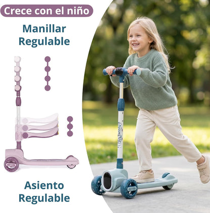 Patinete Infantil de 3 Ruedas con Asiento Rover de Twinly