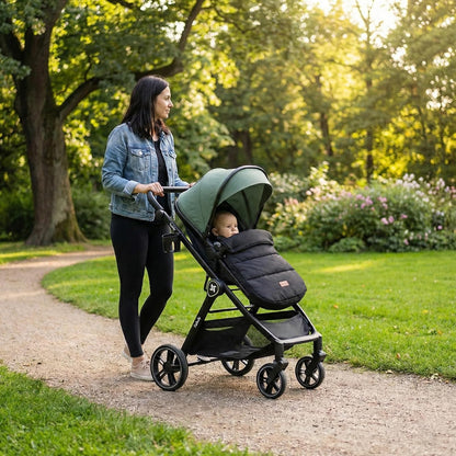 Cochecito Convertible Bebé 3 en 1 Fabuly con silla de coche i-size, Incluye Bolso, Mosquitera, Plastico lluvia de Twinly