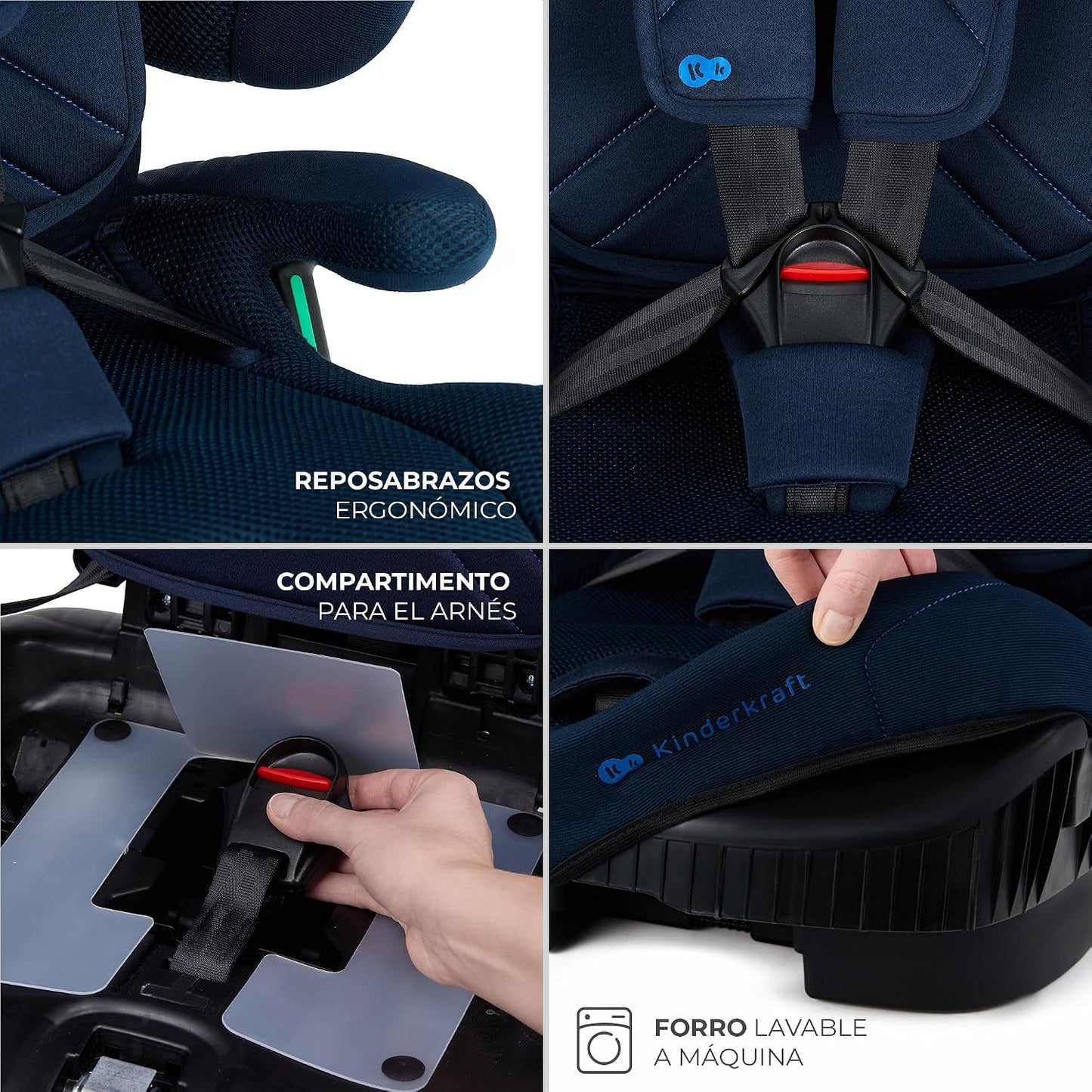 Silla de Auto FIX2GO i-size, 76-150 cm de Kinderkraft