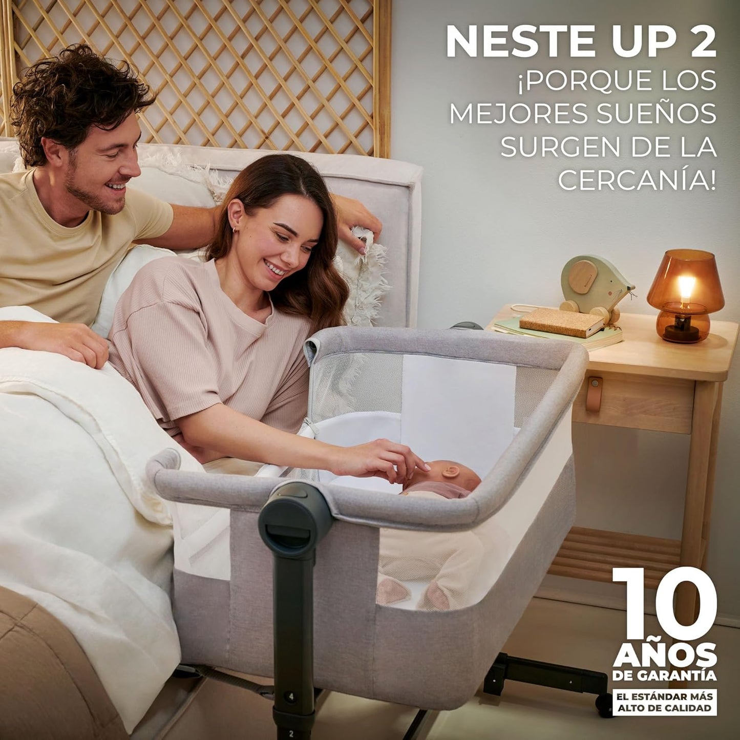 Kinderkraft NESTE UP 2 Berço Co-Sleeping com Colchão