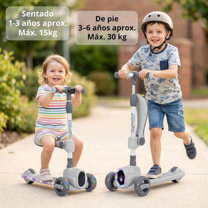 Patinete Infantil de 3 Ruedas con Asiento Rover de Twinly