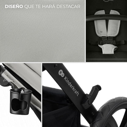 Carrinho de bebê conversível Kinderkraft MOOV2 XL 3 em 1