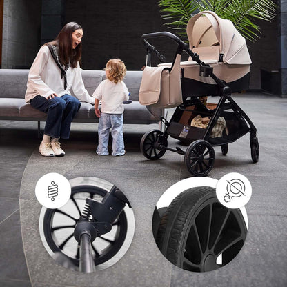 Carrito Bebé 3 en 1 hasta 22 kg VESTO 2, Portabebés MINK PRO de Kinderkaft