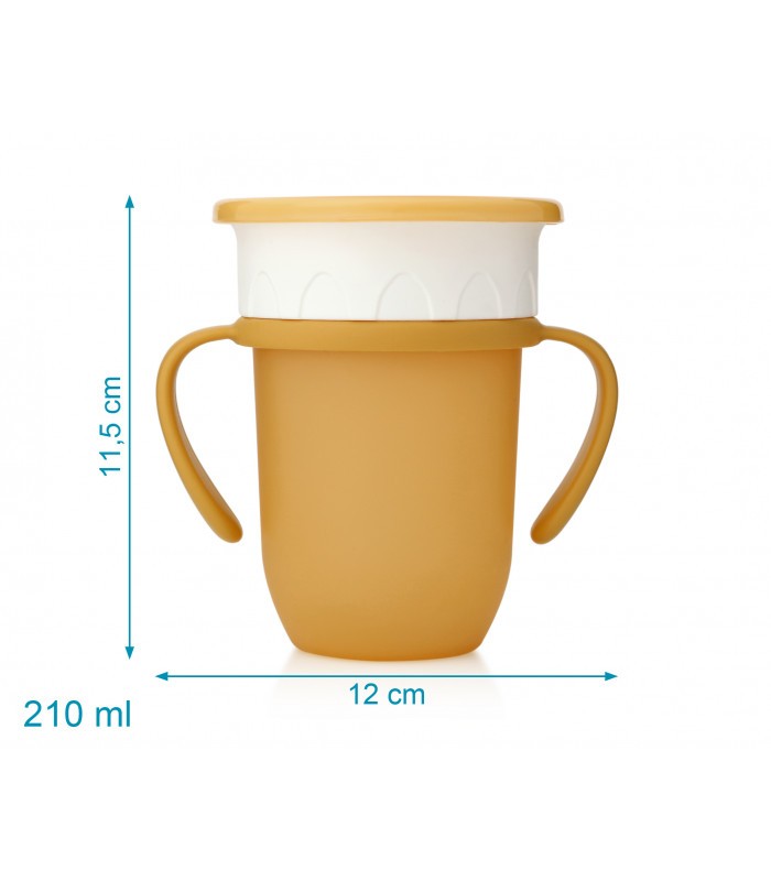 Taza de Aprendizaje Antigoteo Con Asas de Kiokids