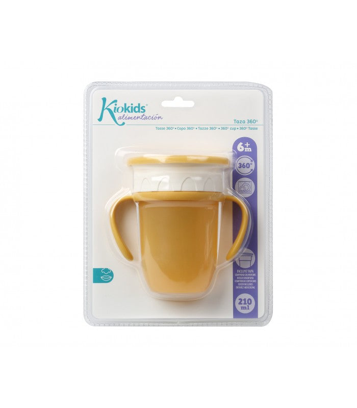 Taza de Aprendizaje Antigoteo Con Asas de Kiokids