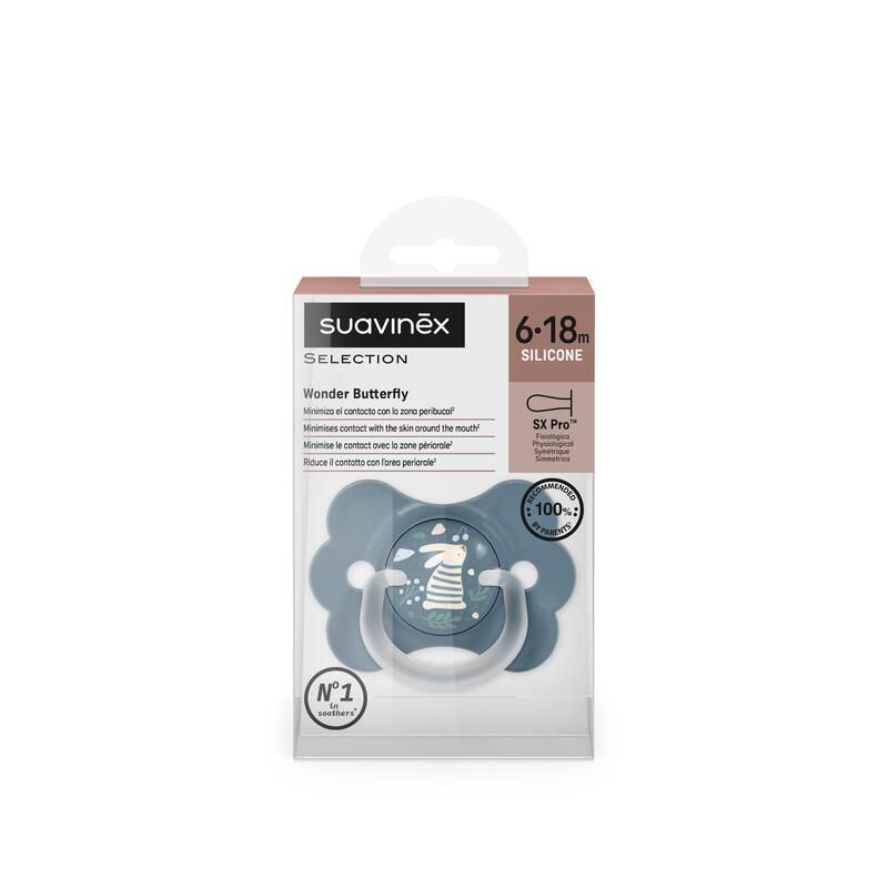 Chupete Wonderland Butterfly '26 SX PRO Silicona 0M/6M