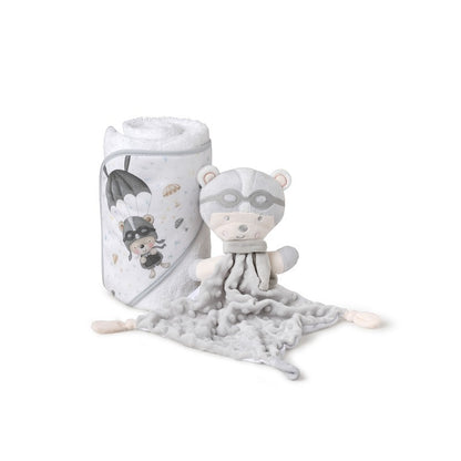 Set Capa de Baño Paracaidista + Doudou de Interbaby