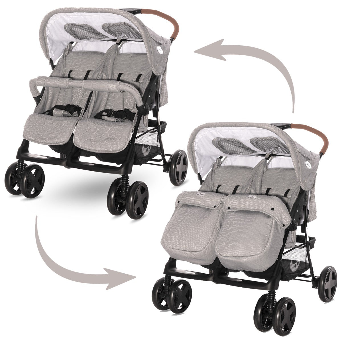 Silla de paseo gemelar Twin de Lorelli