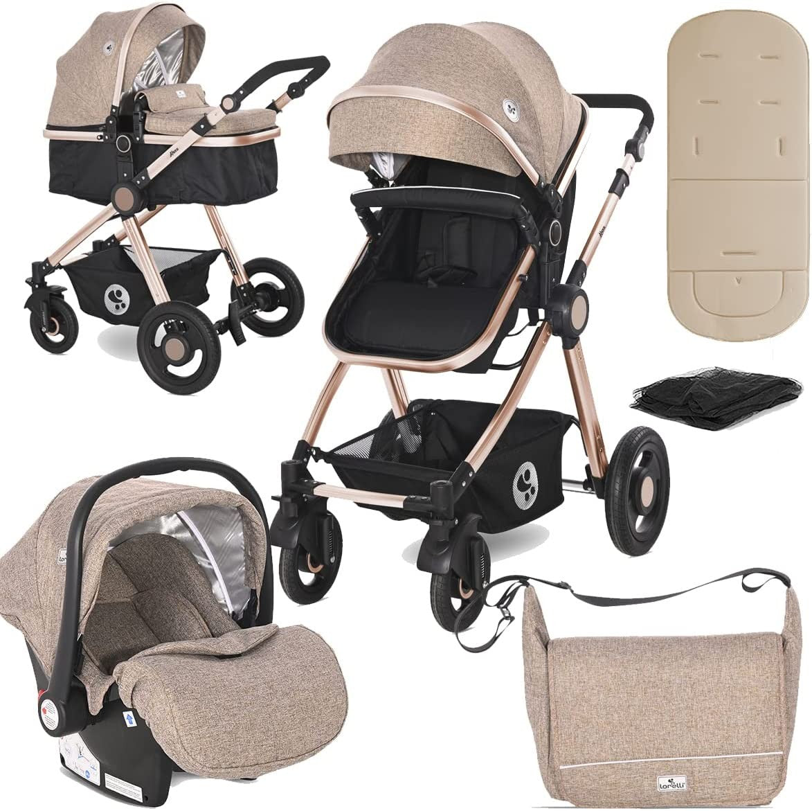 Cochecito convertible 3 en 1 Alexa de Lorelli