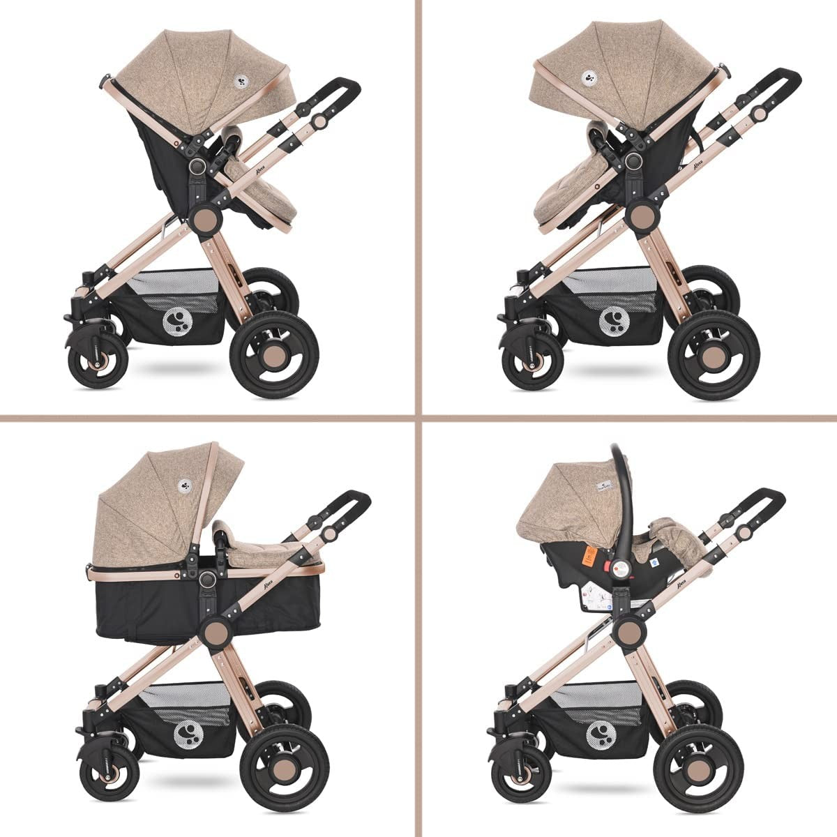 Cochecito convertible 3 en 1 Alexa de Lorelli