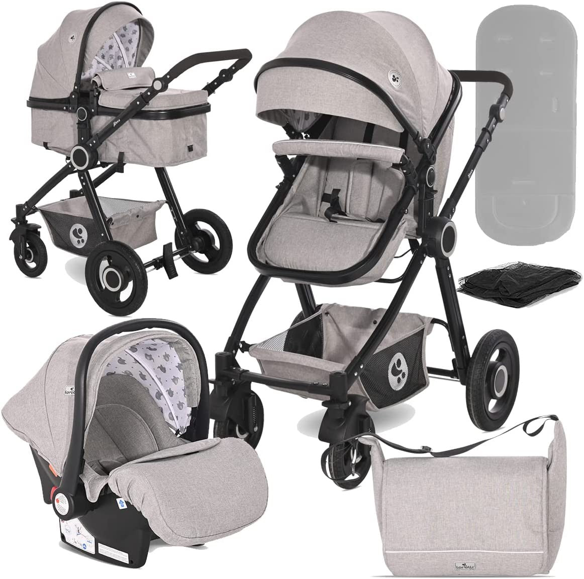 Cochecito convertible 3 en 1 Alexa de Lorelli
