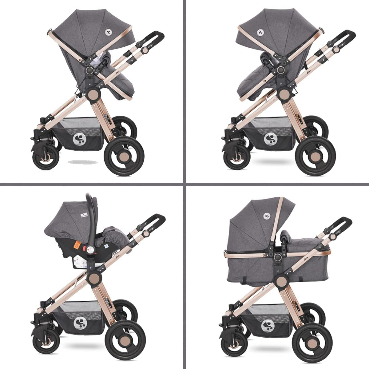 Cochecito convertible 3 en 1 Alexa de Lorelli