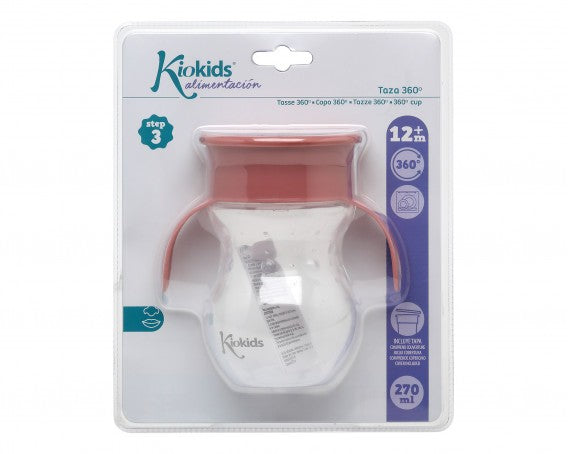 Taza Aprendizaje Step 3 Con Asas 270ml de Kiokids
