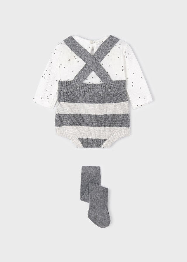 Conjunto peto de tricot para recién nacido ECOFRIENDS de Mayoral