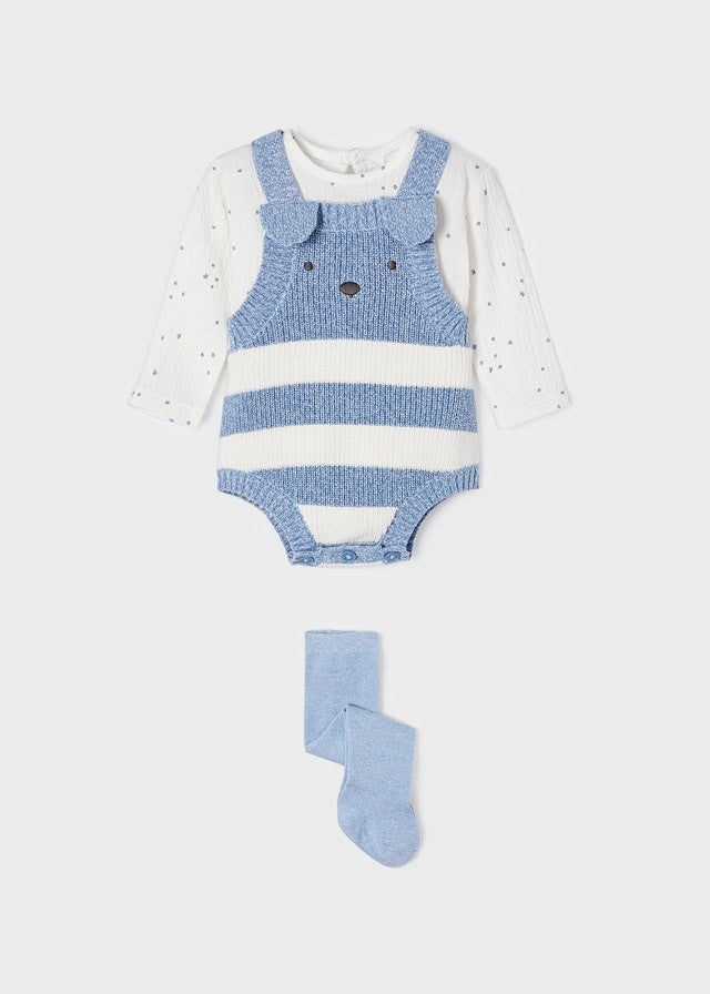 Conjunto peto de tricot para recién nacido ECOFRIENDS de Mayoral