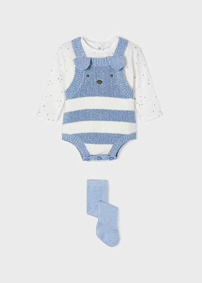 Conjunto peto de tricot para recién nacido ECOFRIENDS de Mayoral