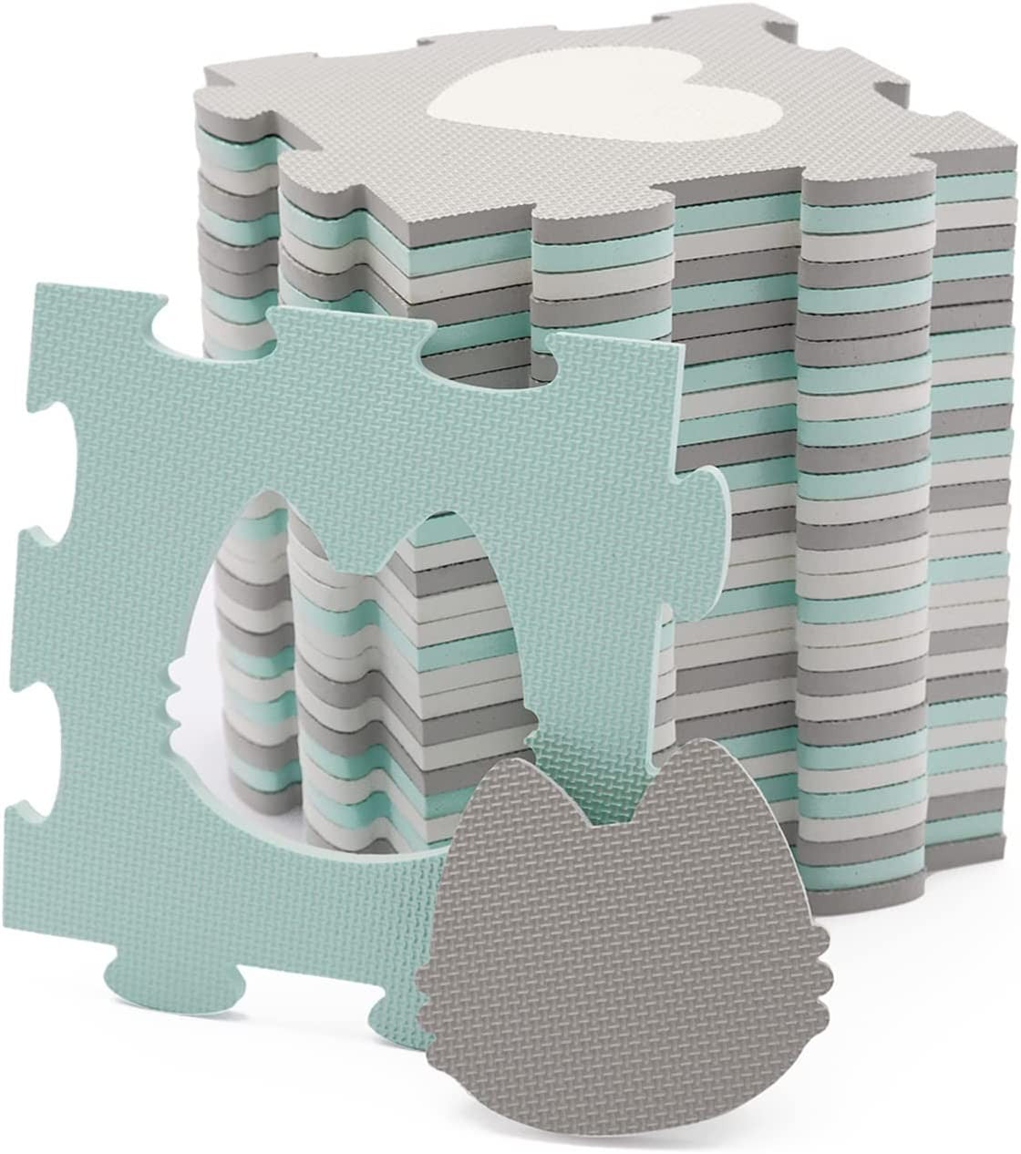 Alfombra puzzle para bebe LUNO SHAPES de Kinderkraft