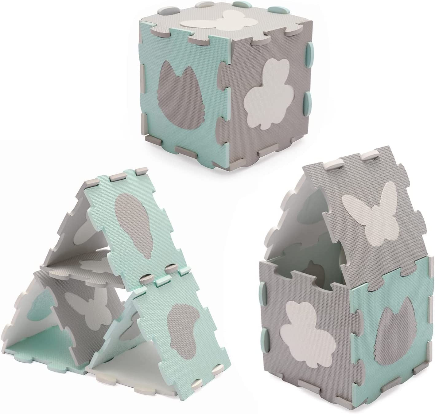 Alfombra puzzle para bebe LUNO SHAPES de Kinderkraft