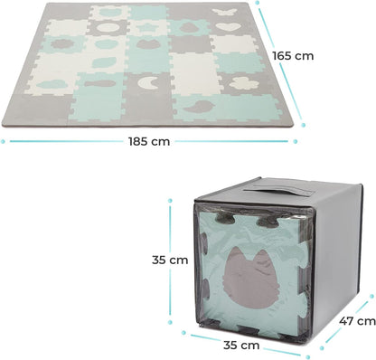 Alfombra puzzle para bebe LUNO SHAPES de Kinderkraft