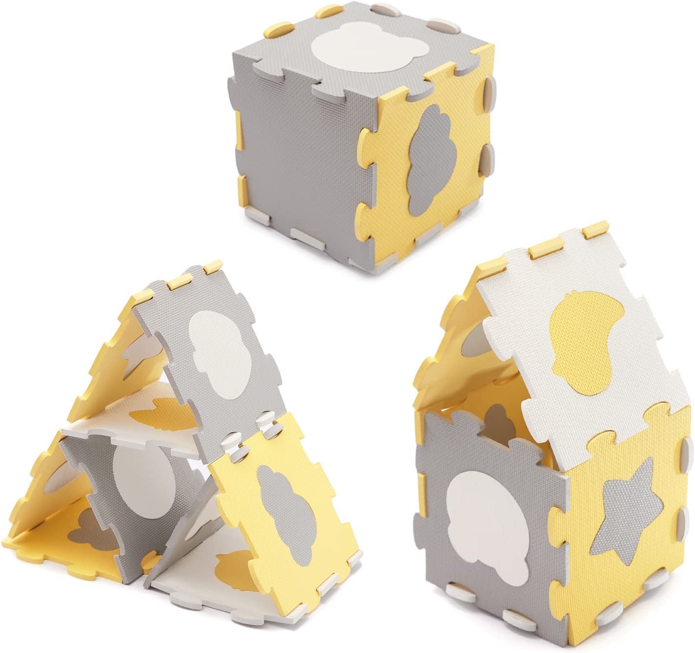 Alfombra puzzle para bebe LUNO SHAPES de Kinderkraft