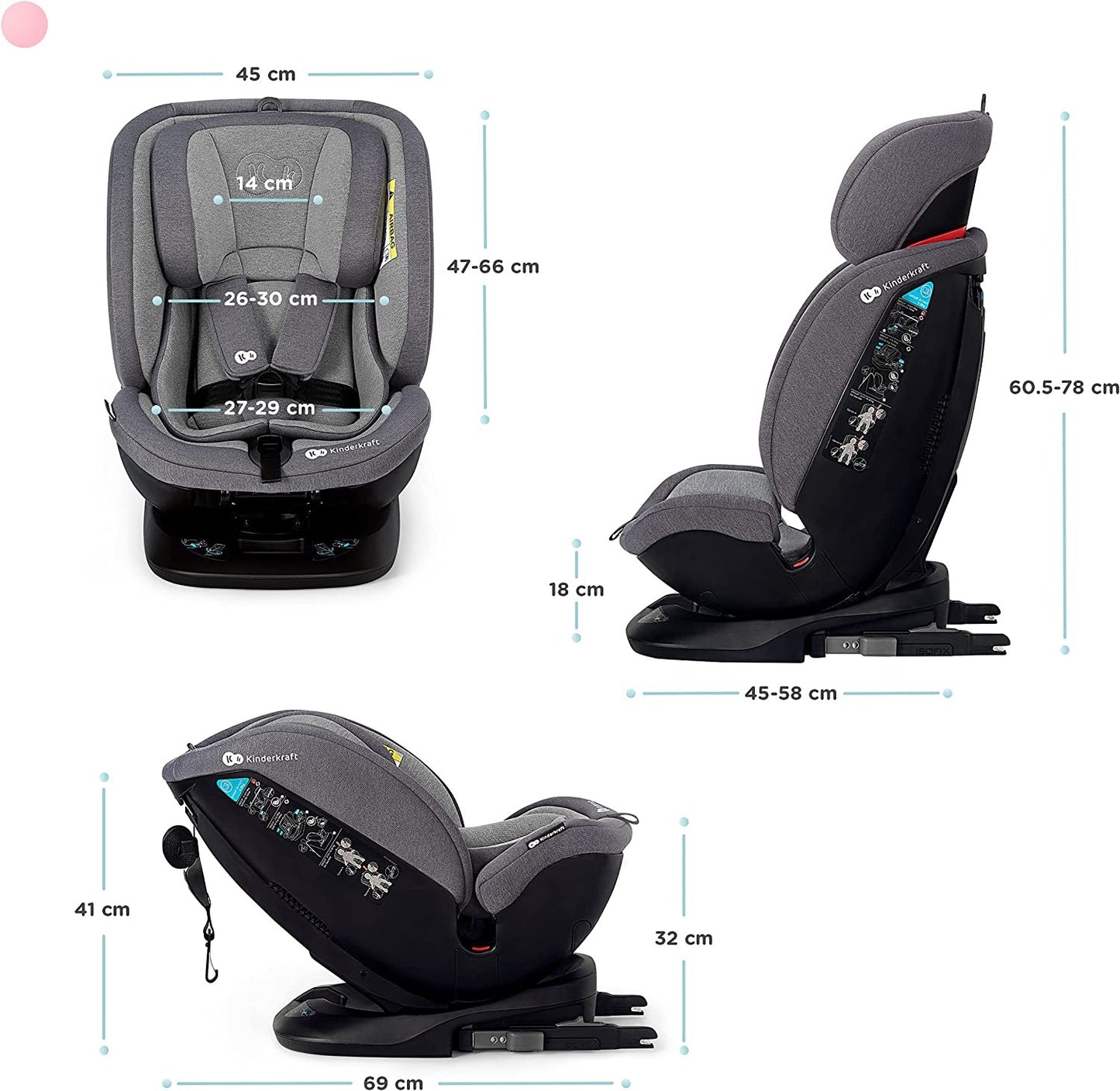 Silla de Coche giratoria Isofix XPEDITION de Kinderkraft