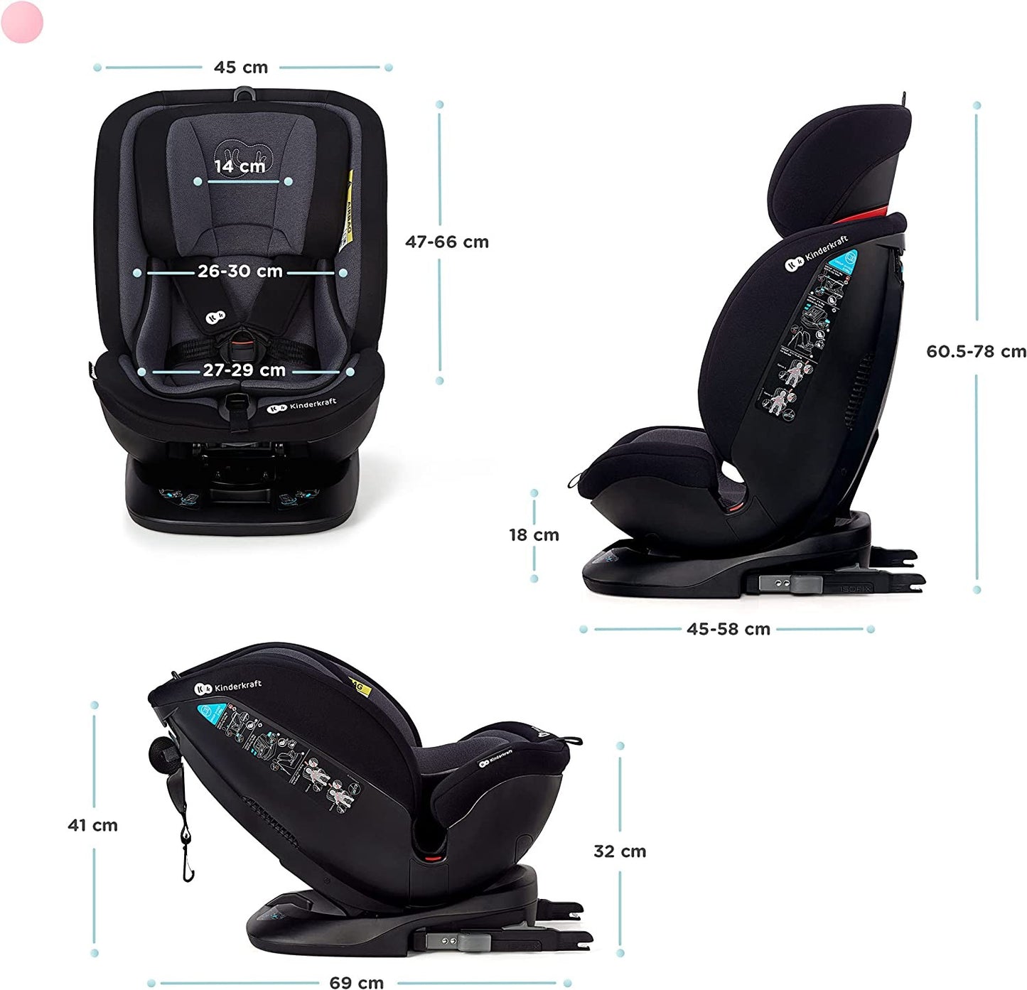 Silla de Coche giratoria Isofix XPEDITION de Kinderkraft