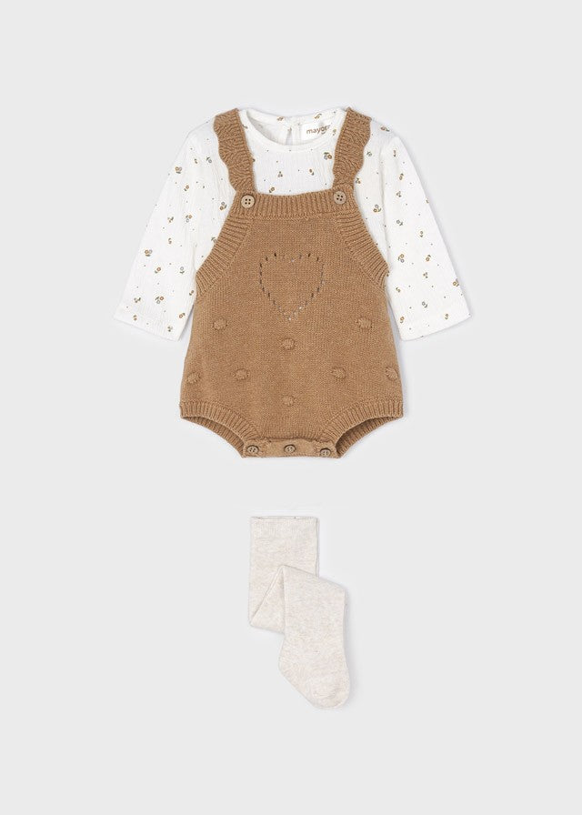 Conjunto peto de tricot para recién nacido ECOFRIENDS de Mayoral