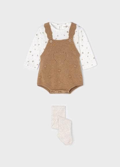 Conjunto peto de tricot para recién nacido ECOFRIENDS de Mayoral