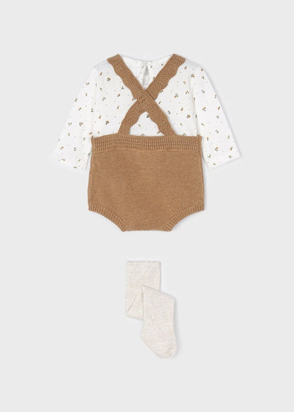 Conjunto peto de tricot para recién nacido ECOFRIENDS de Mayoral