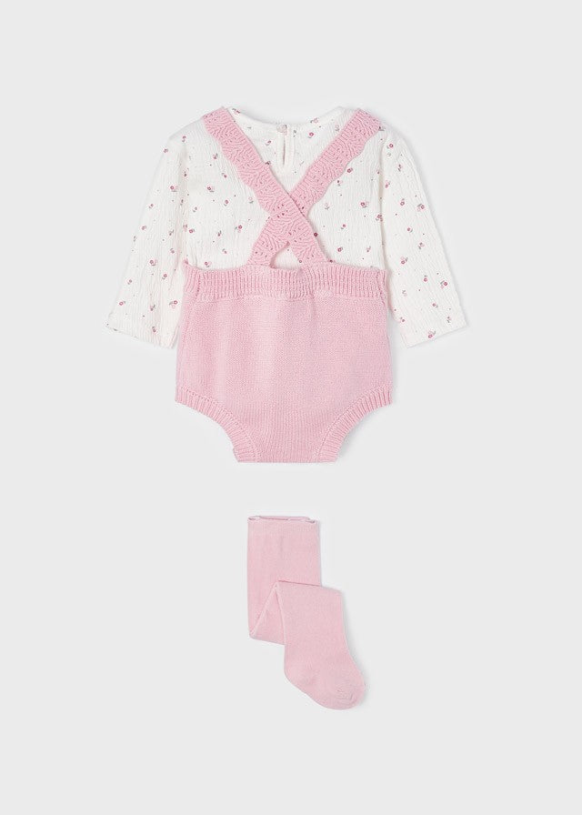 Conjunto peto de tricot para recién nacido ECOFRIENDS de Mayoral