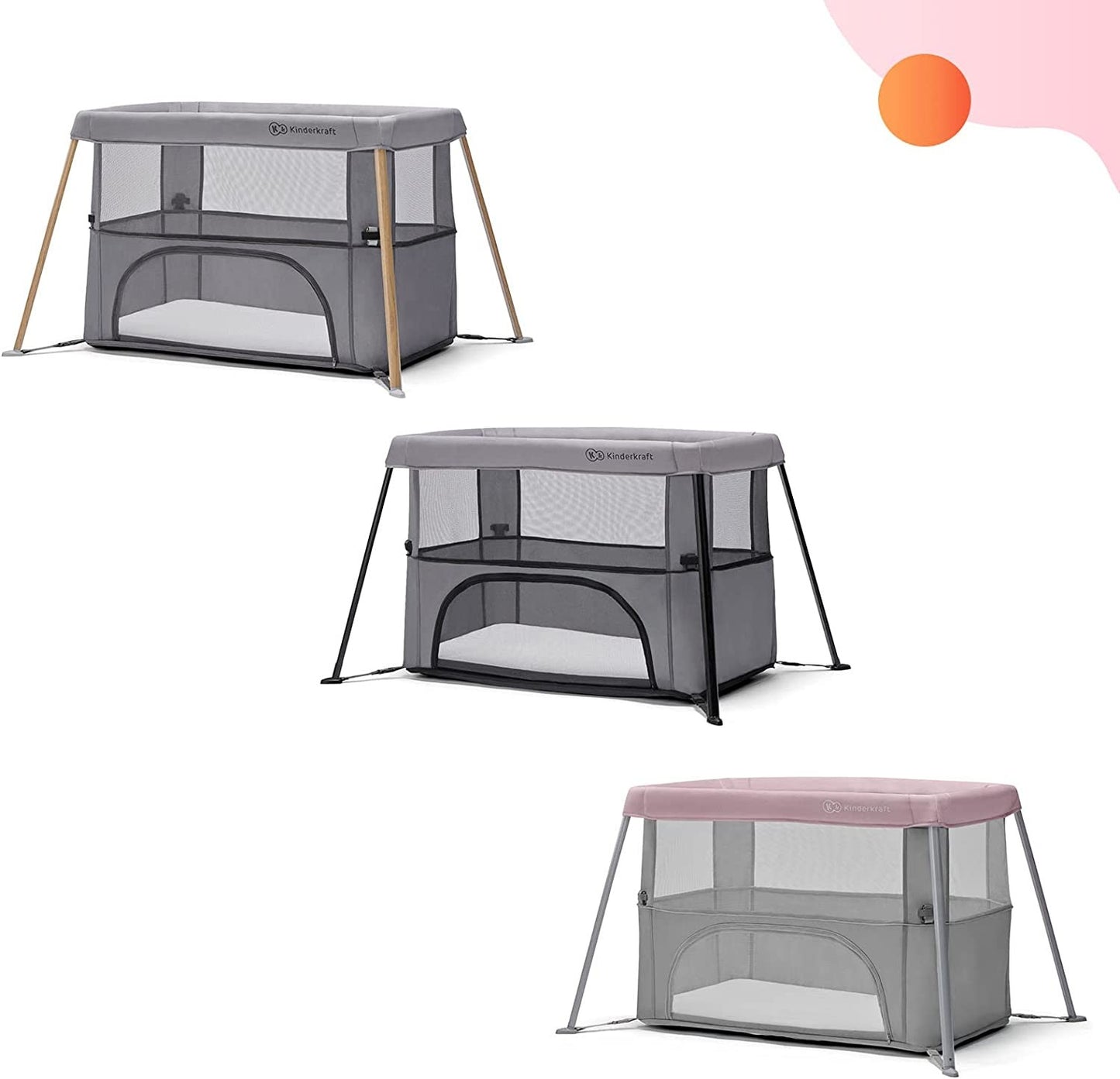 Cuna de Viaje para bebé MOVI de Kinderkraft