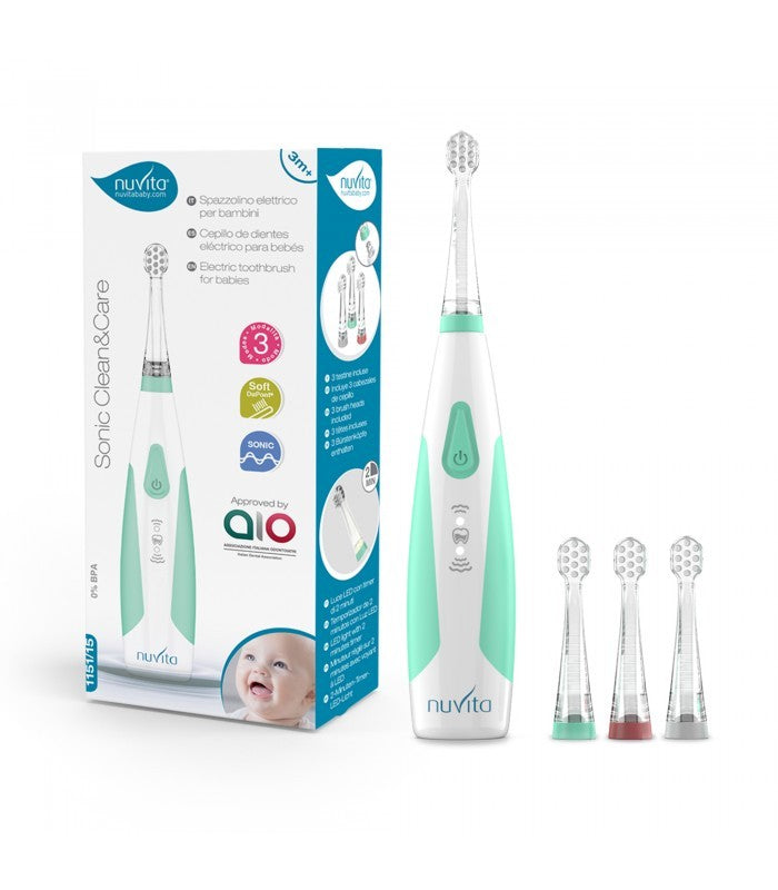Cepillo De Dientes Eléctrico Para Bebés y Niños Sonic Clean & Care Nuvita