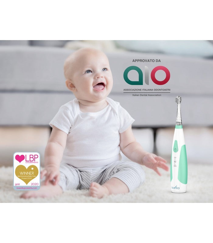 Cepillo De Dientes Eléctrico Para Bebés y Niños Sonic Clean & Care Nuvita