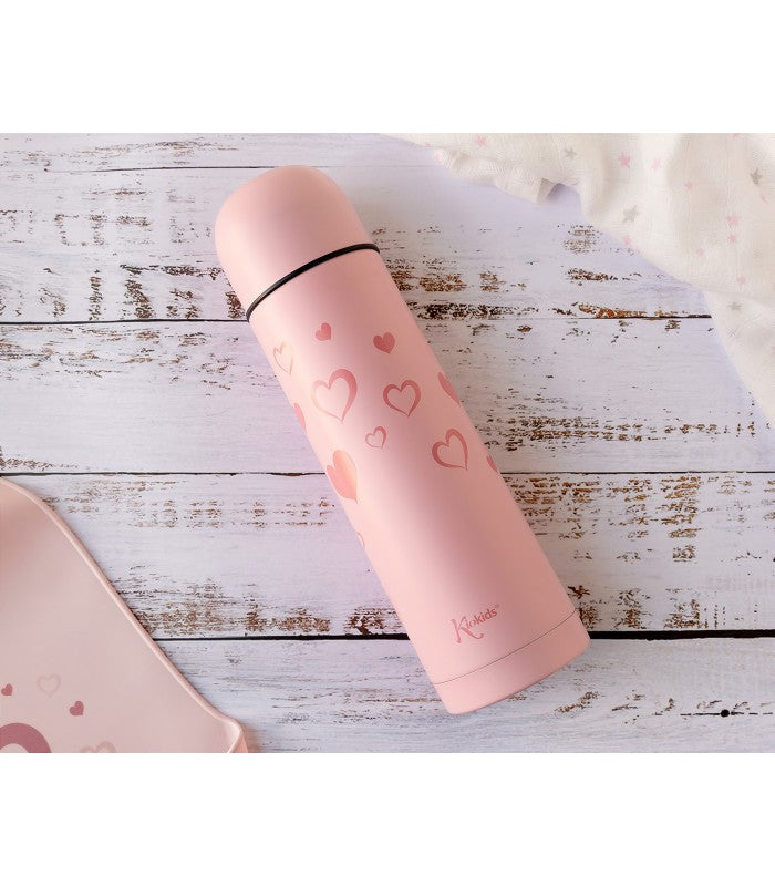 Termo Para Líquidos 500ML Corazones y Estrellas De Kiokids