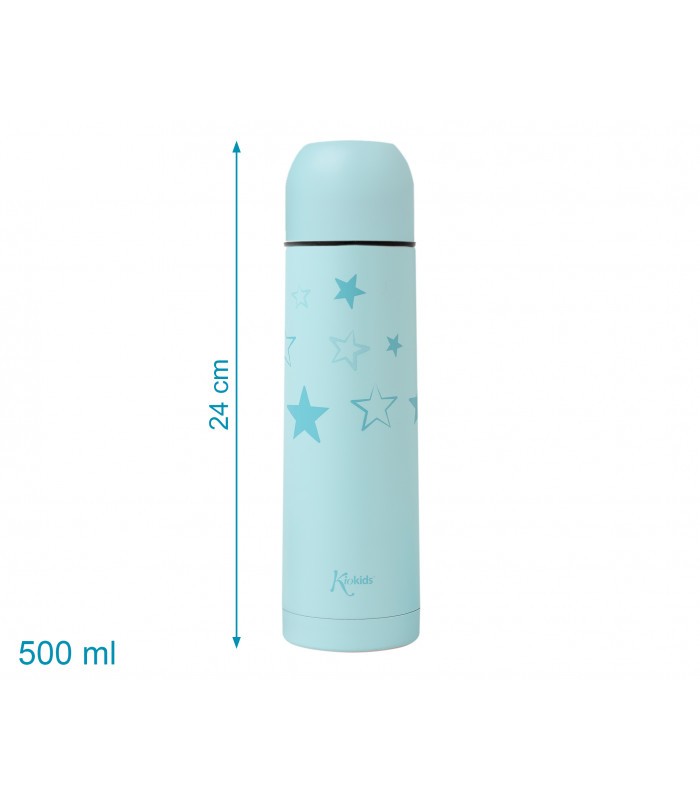 Termo Para Líquidos 500ML Corazones y Estrellas De Kiokids