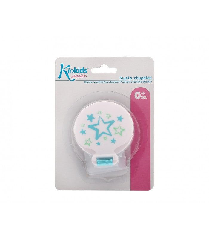 Pinza Sujetachupete Corazón/Estrella/Gatito de Kiokids