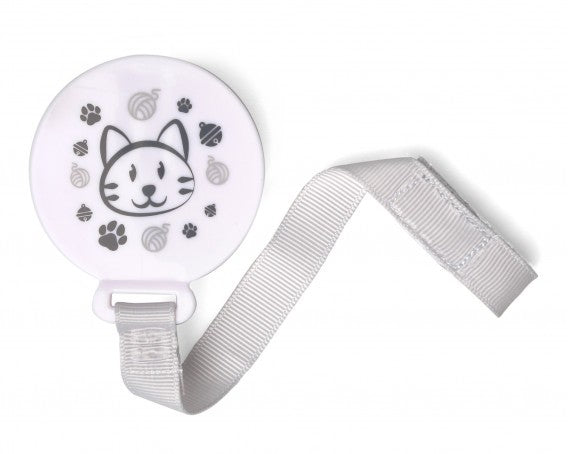Pinza Sujetachupete Corazón/Estrella/Gatito de Kiokids