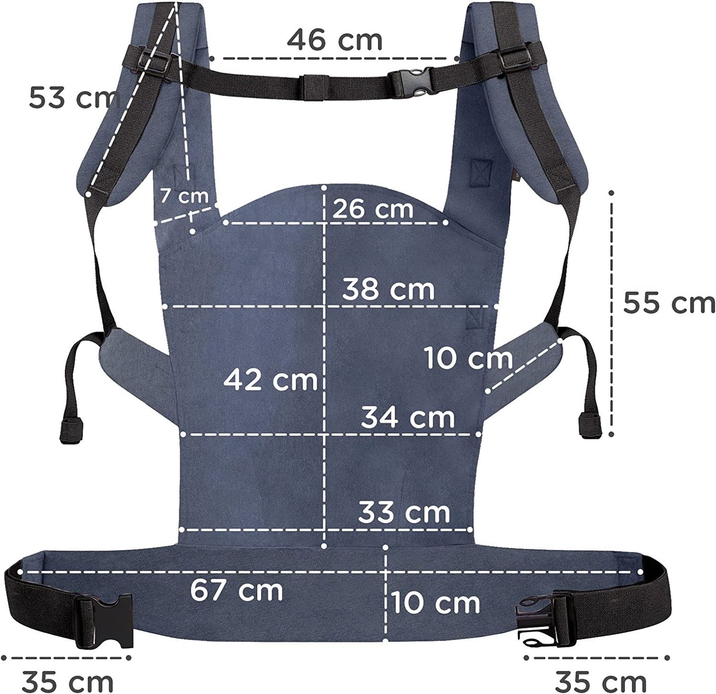 Mochila Portabebé NINO Confetti de Kinderkraft