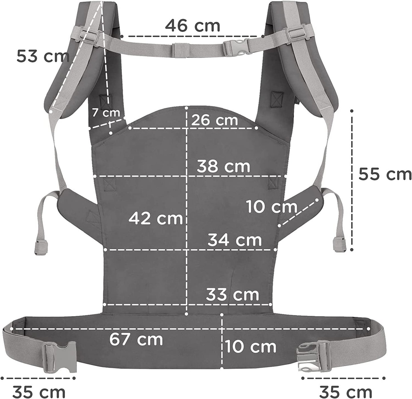 Mochila Portabebé NINO Confetti de Kinderkraft