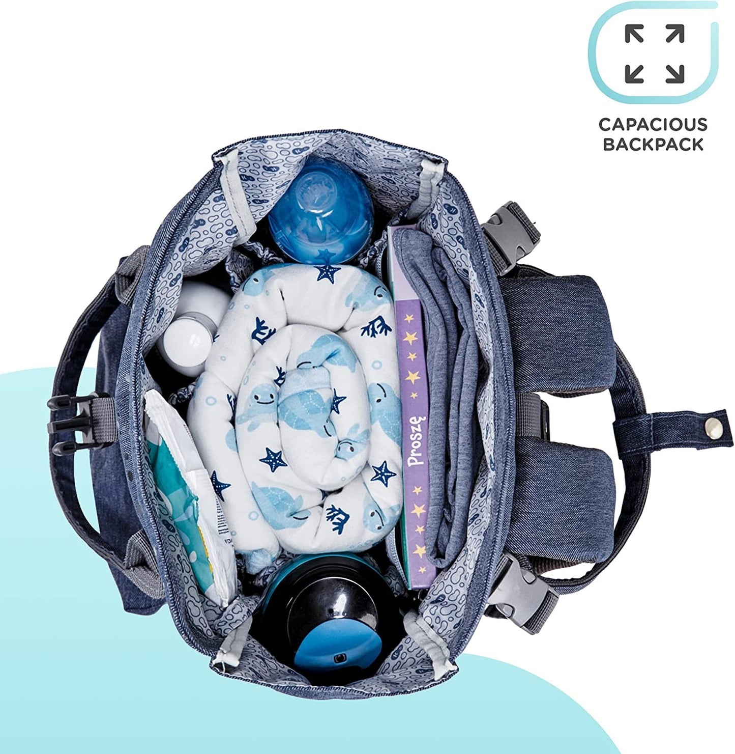 MOCHILA UNIVERSAL MOONPACK CONFETTI DE KINDERKRAFT