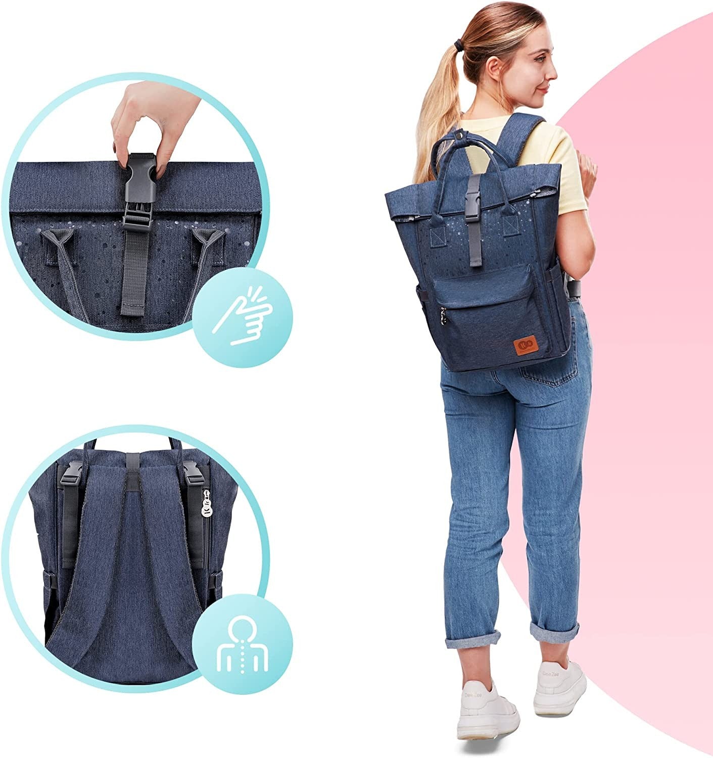 MOCHILA UNIVERSAL MOONPACK CONFETTI DE KINDERKRAFT