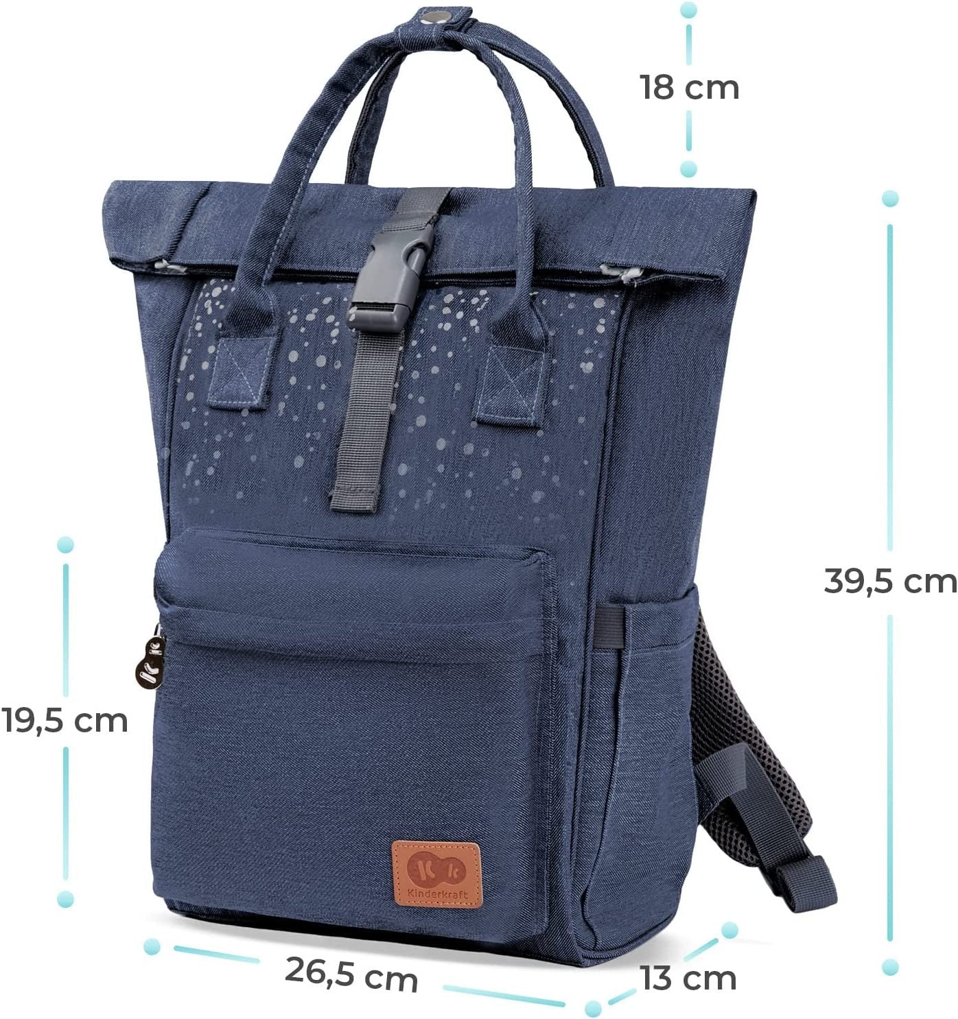 MOCHILA UNIVERSAL MOONPACK CONFETTI DE KINDERKRAFT